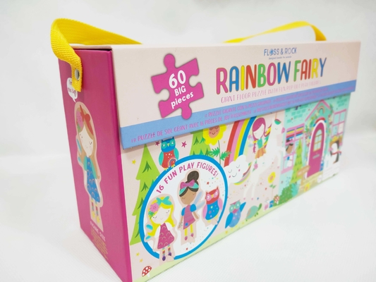 ভালো দাম 60pcs Rainbow Fairy কার্ডবোর্ড Jigsaw Puzzle বড় টুকরা Jigsaws সঙ্গে মজার পপ আউট খেলার চিত্র অনলাইন